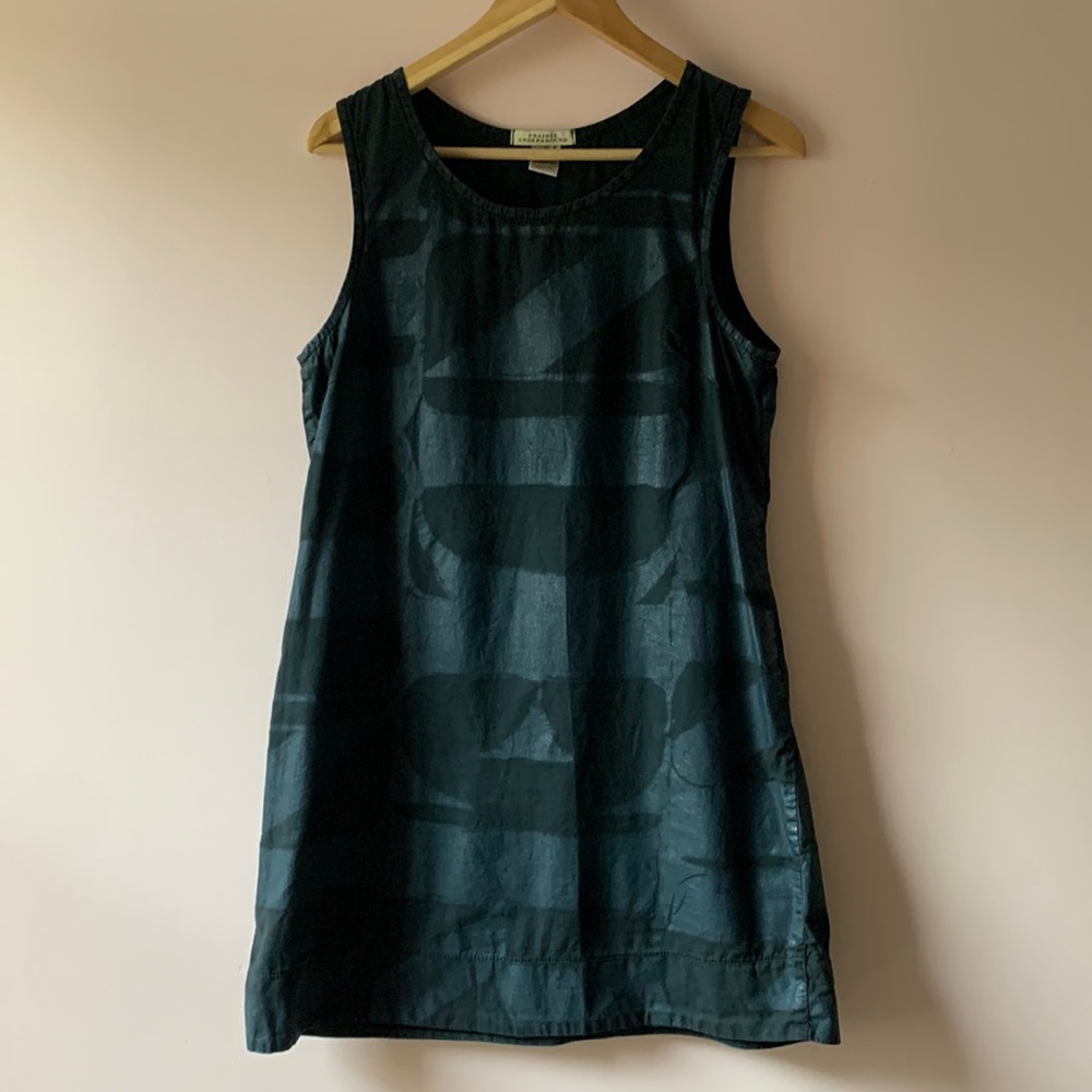 Prairie Underground black/blue shift dress S